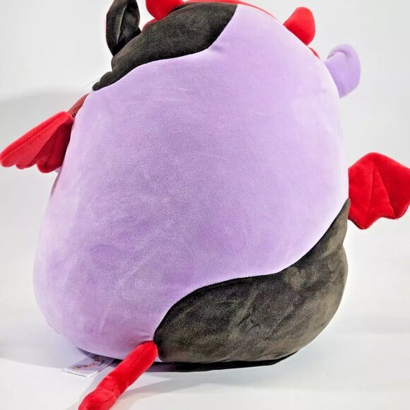 Squishmallow KellyToy Alexie Cow With Candy Corn & Devil Horns Tail 15" Plush NW - Picture 9 of 10